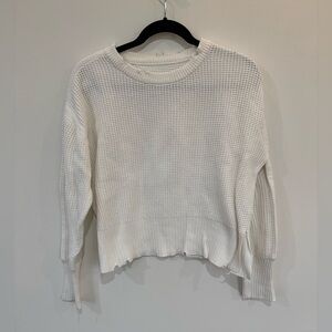 Pistola Eva Distressed Cotton Pullover Sweater